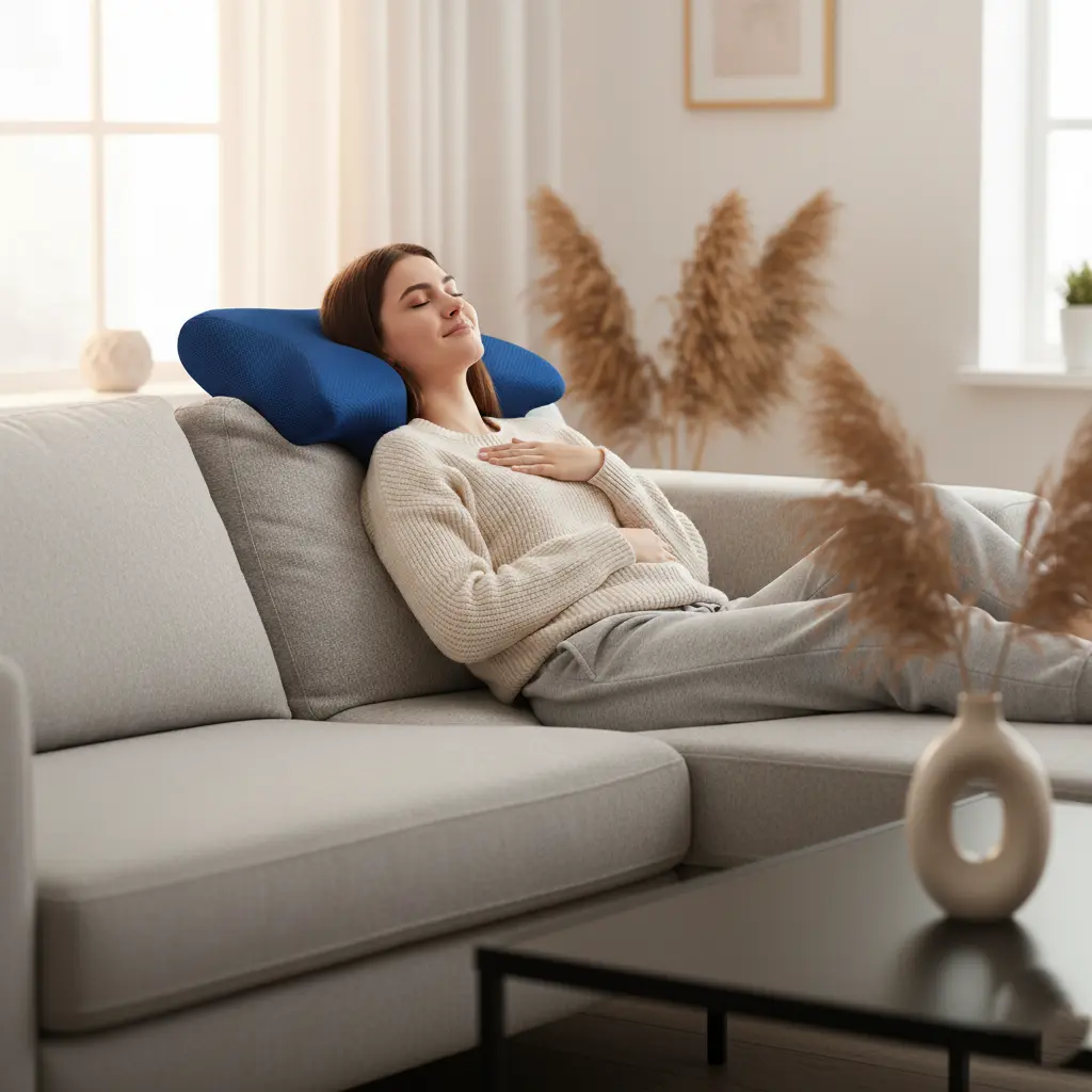 Taie d'Oreiller Cervicale Ergonomique "Papillon" Lunacomfort