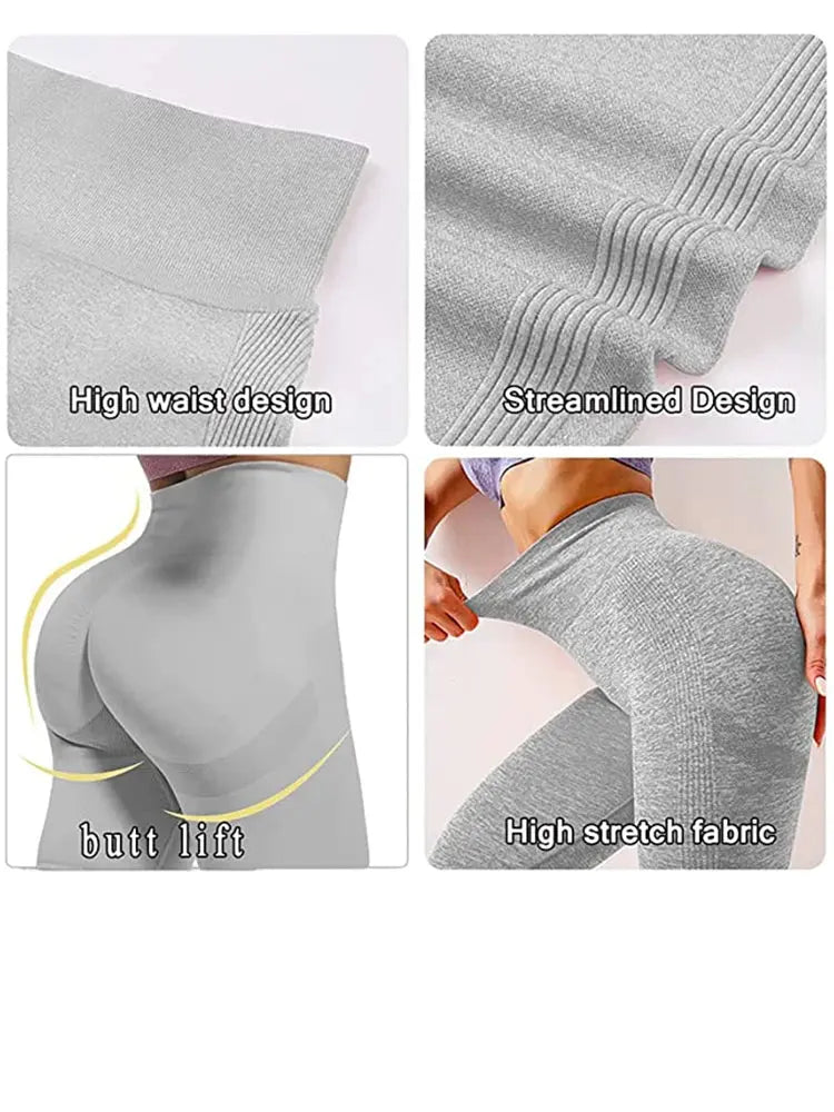 Legging de Gymnastique & Fitness Sans Couture | Taille Haute, Sexy et Respirant Lunacomfort