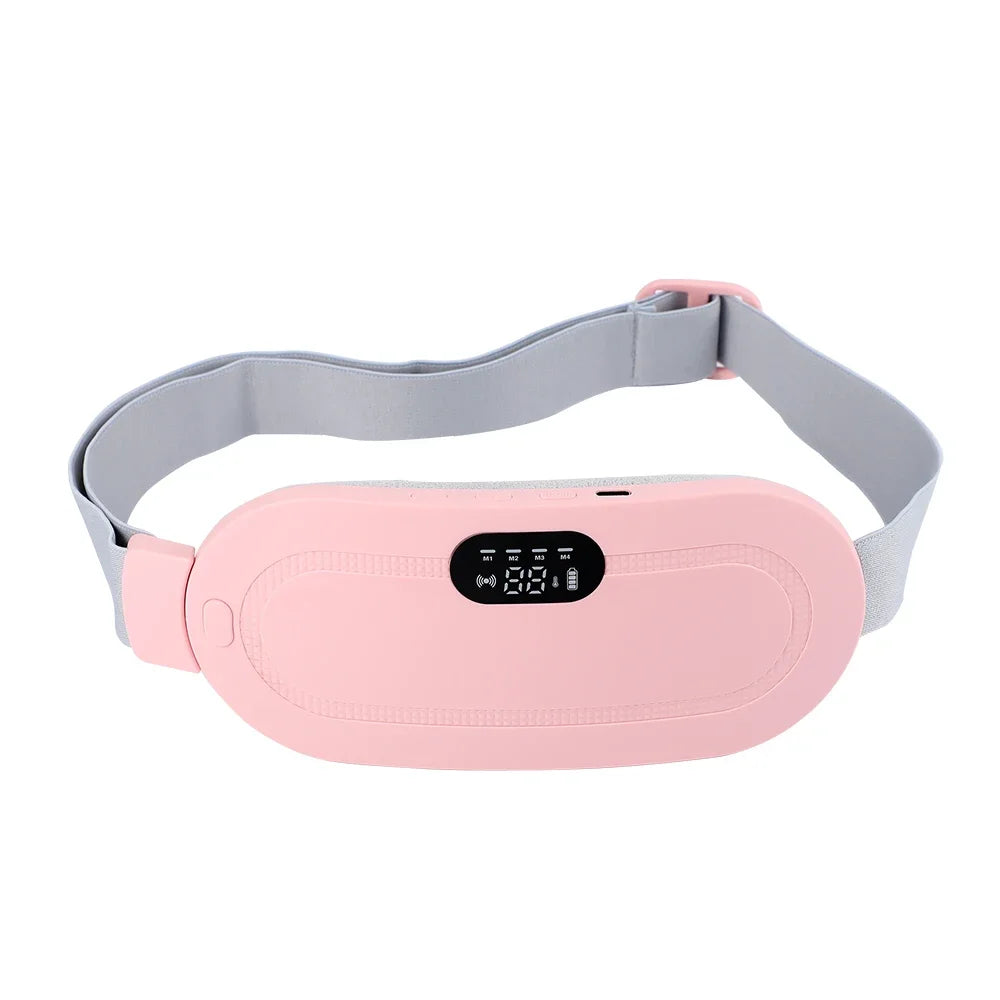 Ceinture de massage électrique vibrante et chauffante pour les crampes menstruelles, pour le bas du dos, le ventre et l'abdomen, ceinture chauffante utérine Lunacomfort