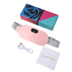 Ceinture de massage électrique vibrante et chauffante pour les crampes menstruelles, pour le bas du dos, le ventre et l'abdomen, ceinture chauffante utérine Lunacomfort